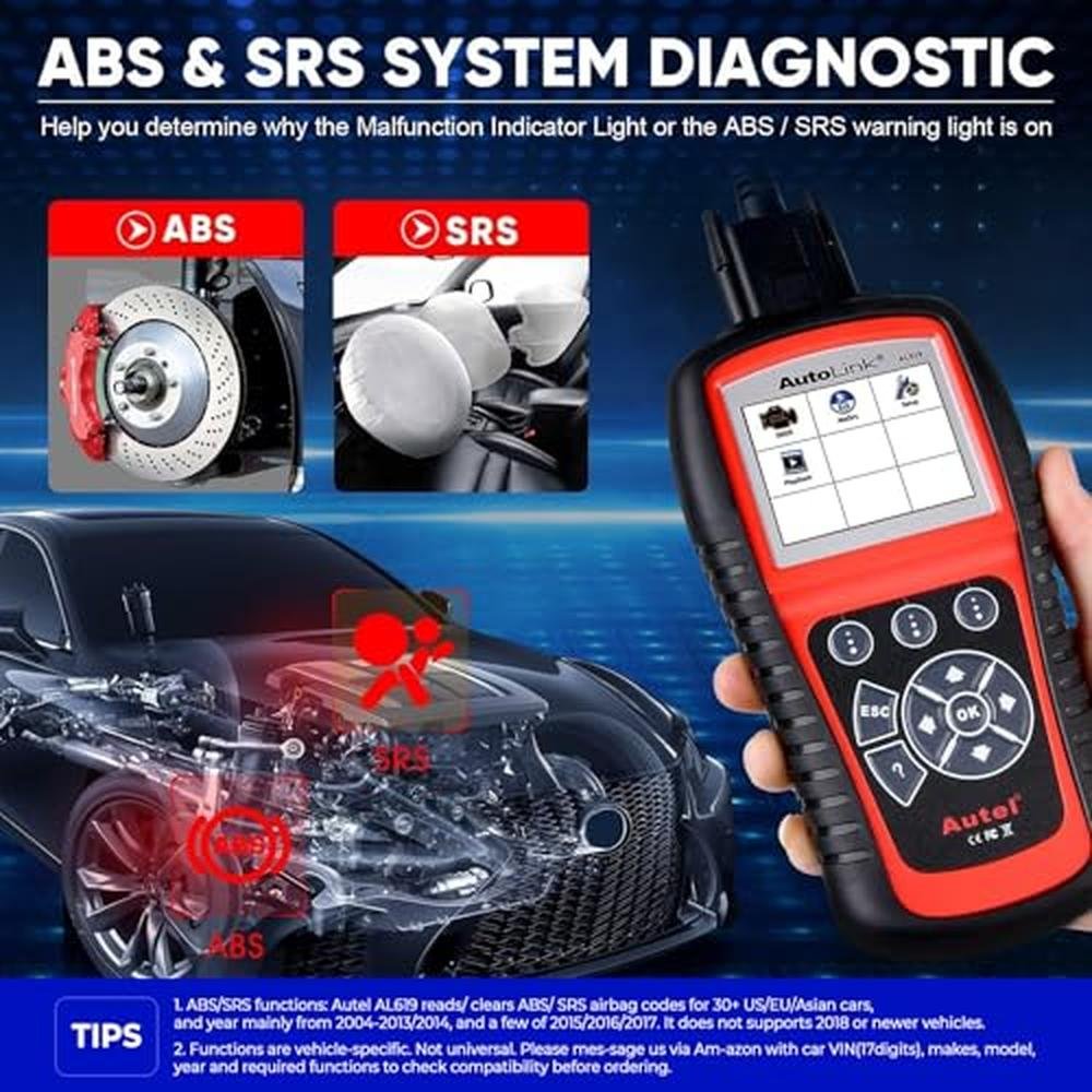 Autel AutoLink AL619 OBD2 Scanner – Close-up Detail