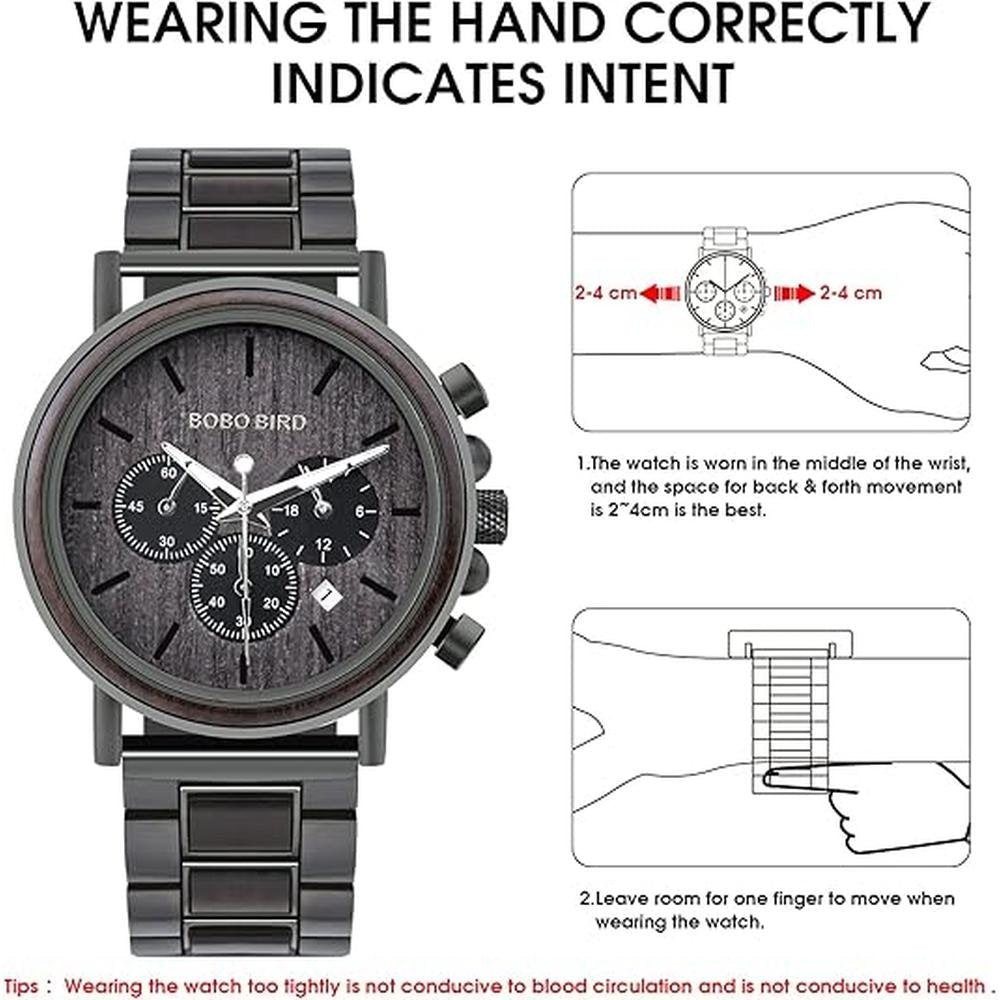 Wooden Watch: 2win Engraved Wooden Watch for Men – In Use
