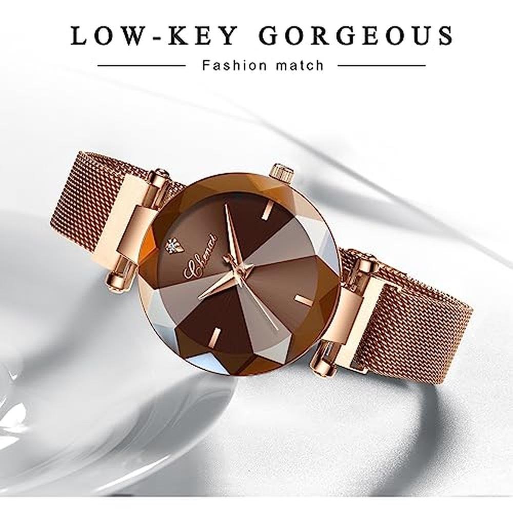 Women's Rose Gold Quartz Watch – In Use