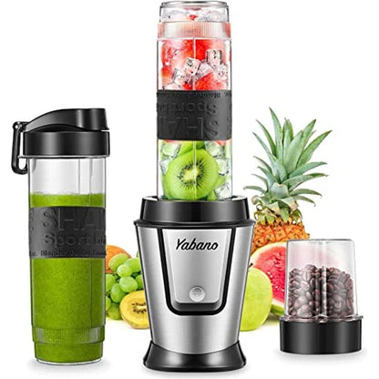 Blender Bottle: Electric Shake Bottle with 2 x 20oz Travel – Front View