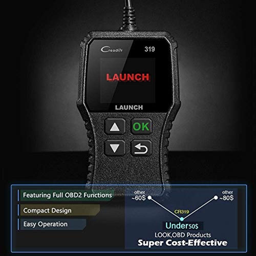OBD2 Launch Scanner: LAUNCH CR319 Check Engine Code Reader – In Use
