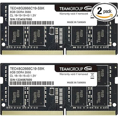 Memory TeamGroup: TeamGroup Elite DDR4 16GB Kit 2x8GB – Front View