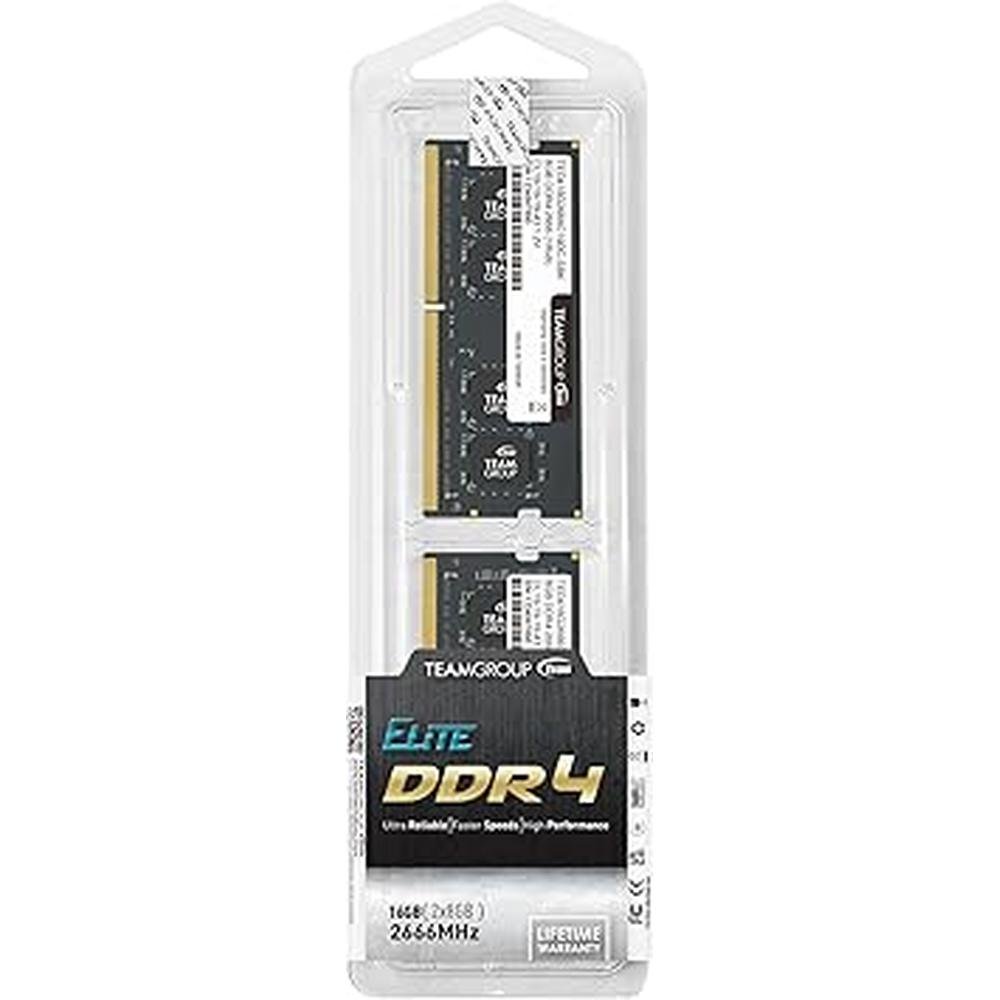 Memory TeamGroup: TeamGroup Elite DDR4 16GB Kit 2x8GB – Close-up Detail
