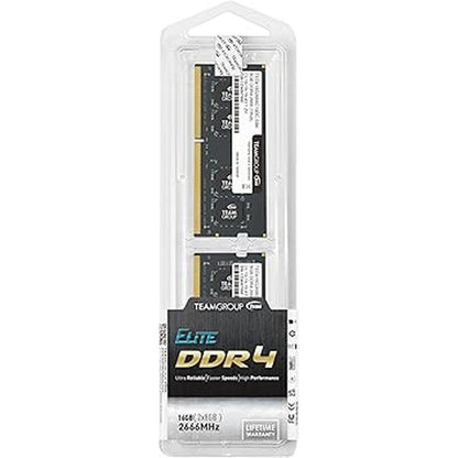 Memory TeamGroup: TeamGroup Elite DDR4 16GB Kit 2x8GB – Close-up Detail