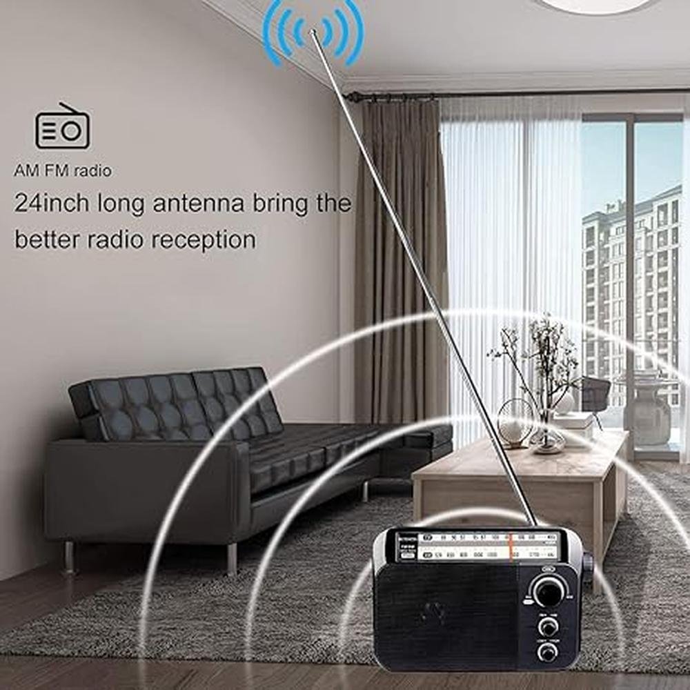 Radio Retekess: Retekess TR604 AM FM Radio – Side View