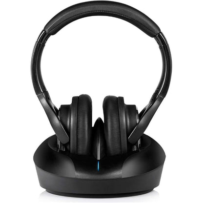Wireless TV Headphones Over Ear Headsets-RF Transmitter – Front View