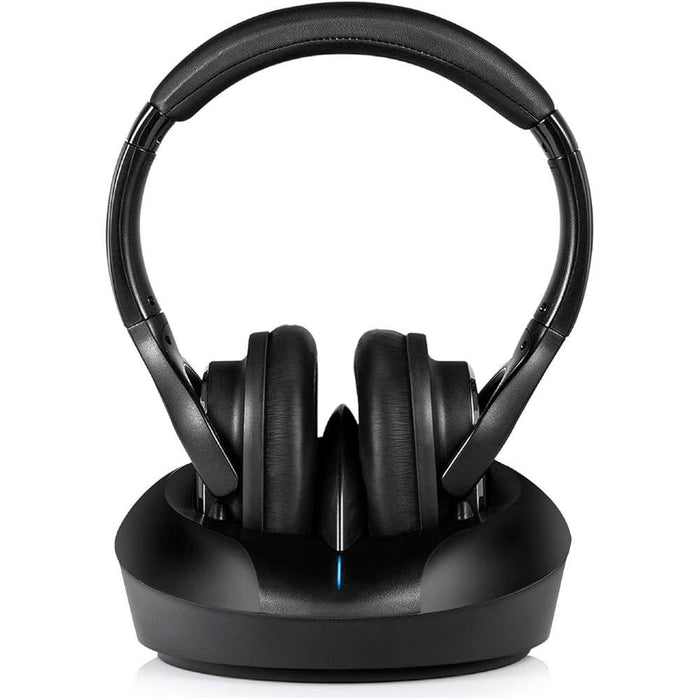 Wireless TV Headphones Over Ear Headsets-RF Transmitter – Front View