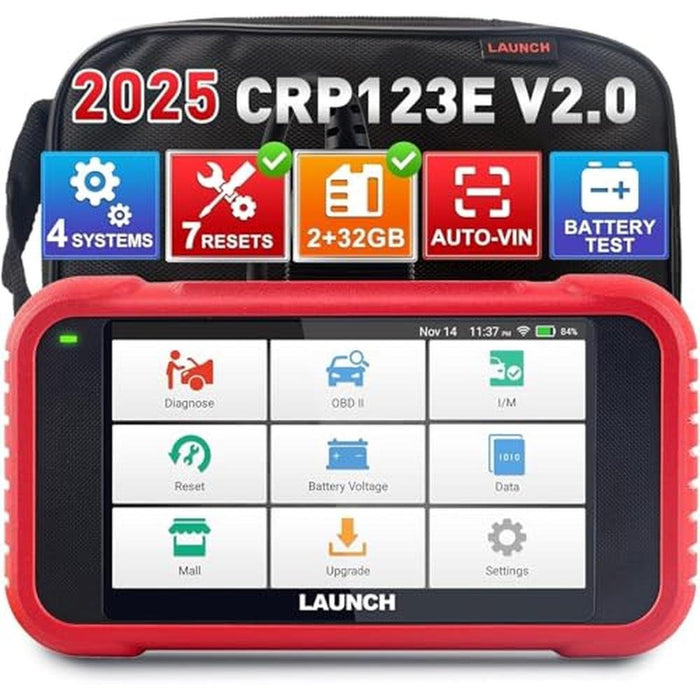 OBD2 Scanner: LAUNCH CRP123E V2.0 Elite Diagnostics Tool – Front View