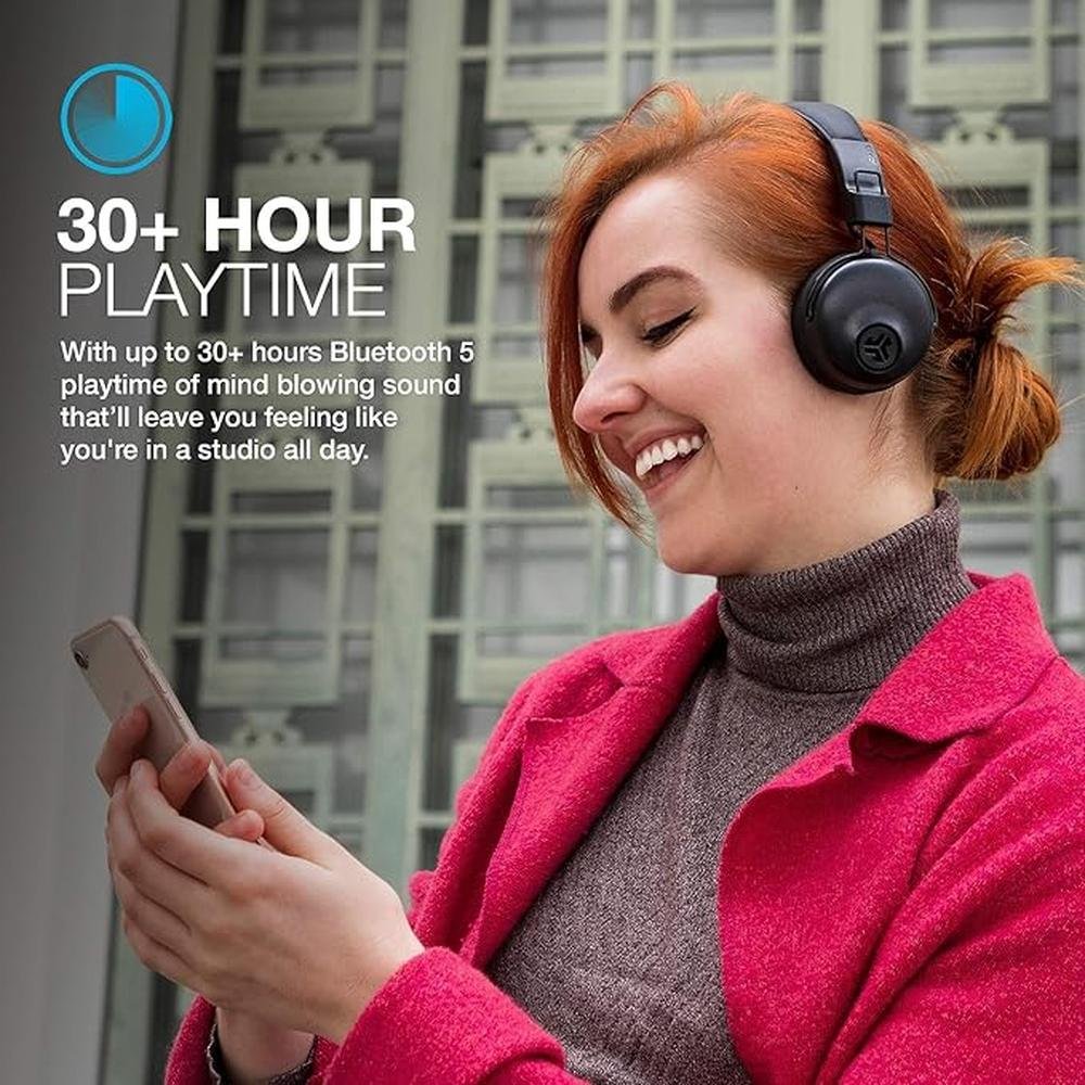 JLab Studio Wireless On-Ear Headphones – Close-up Detail