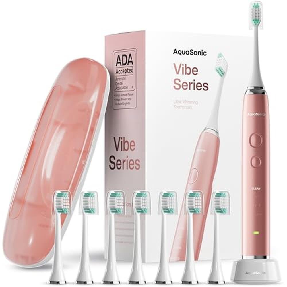 Toothbrush Aquasonic: Aquasonic Vibe Series Ultra-Whitening – Front View