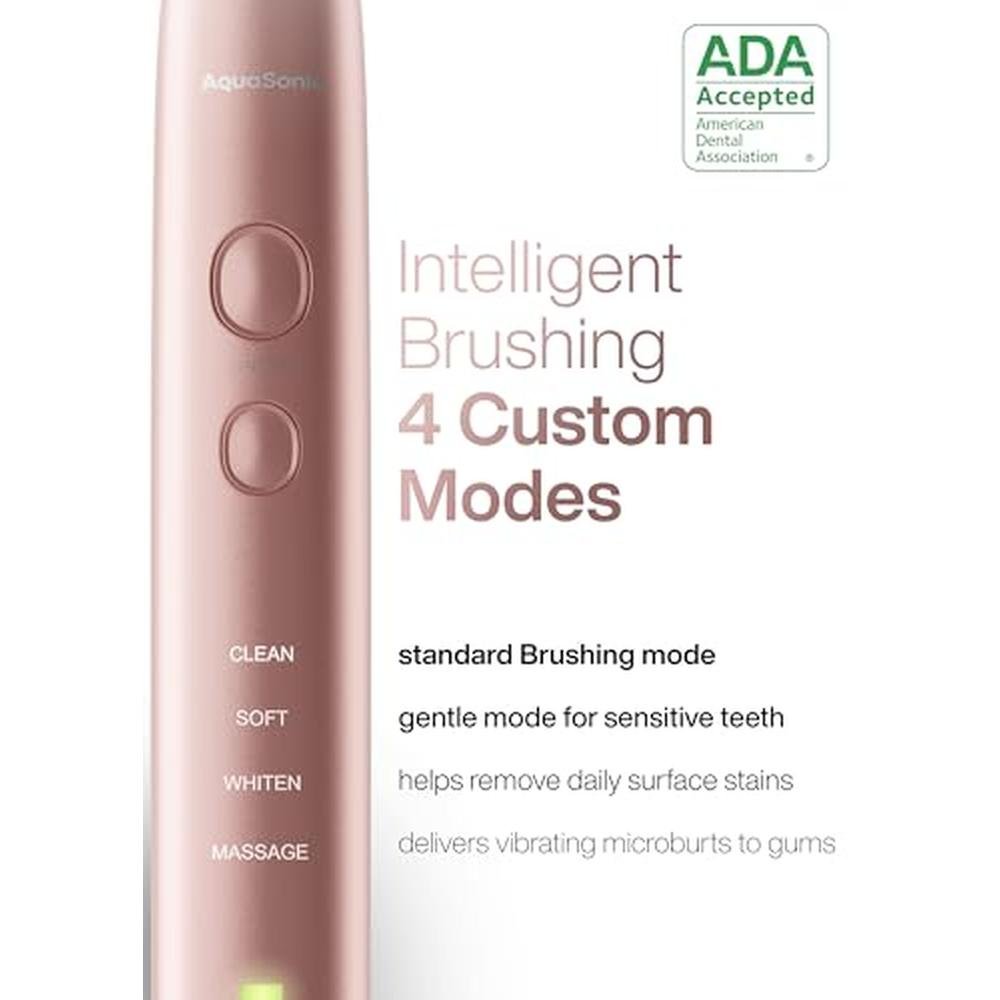 Toothbrush Aquasonic: Aquasonic Vibe Series Ultra-Whitening – In Use