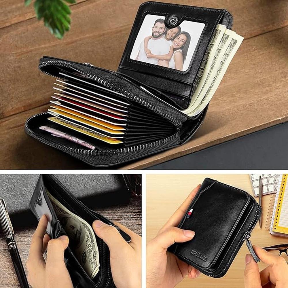 Wallet Men: Huanlang Bifold RFID Blocking Multi-Card Holder – Packaging