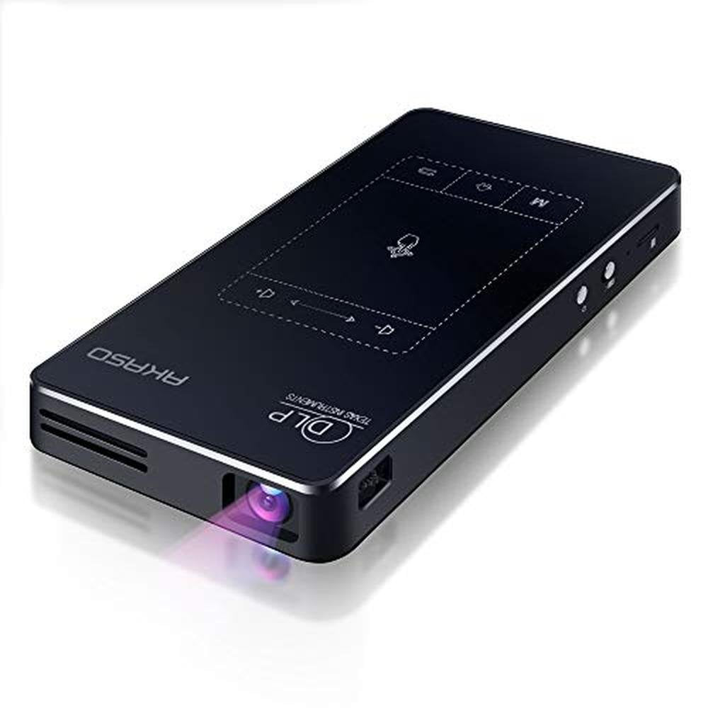 Projector AKASO: AKASO WT50 Mini Projector with WiFi and – Front View