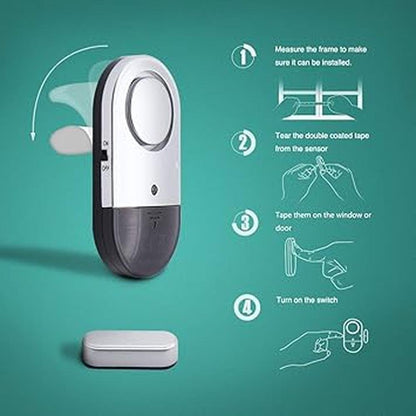 120 DB Loud Door and Window Open Alarm Sensor – In Use