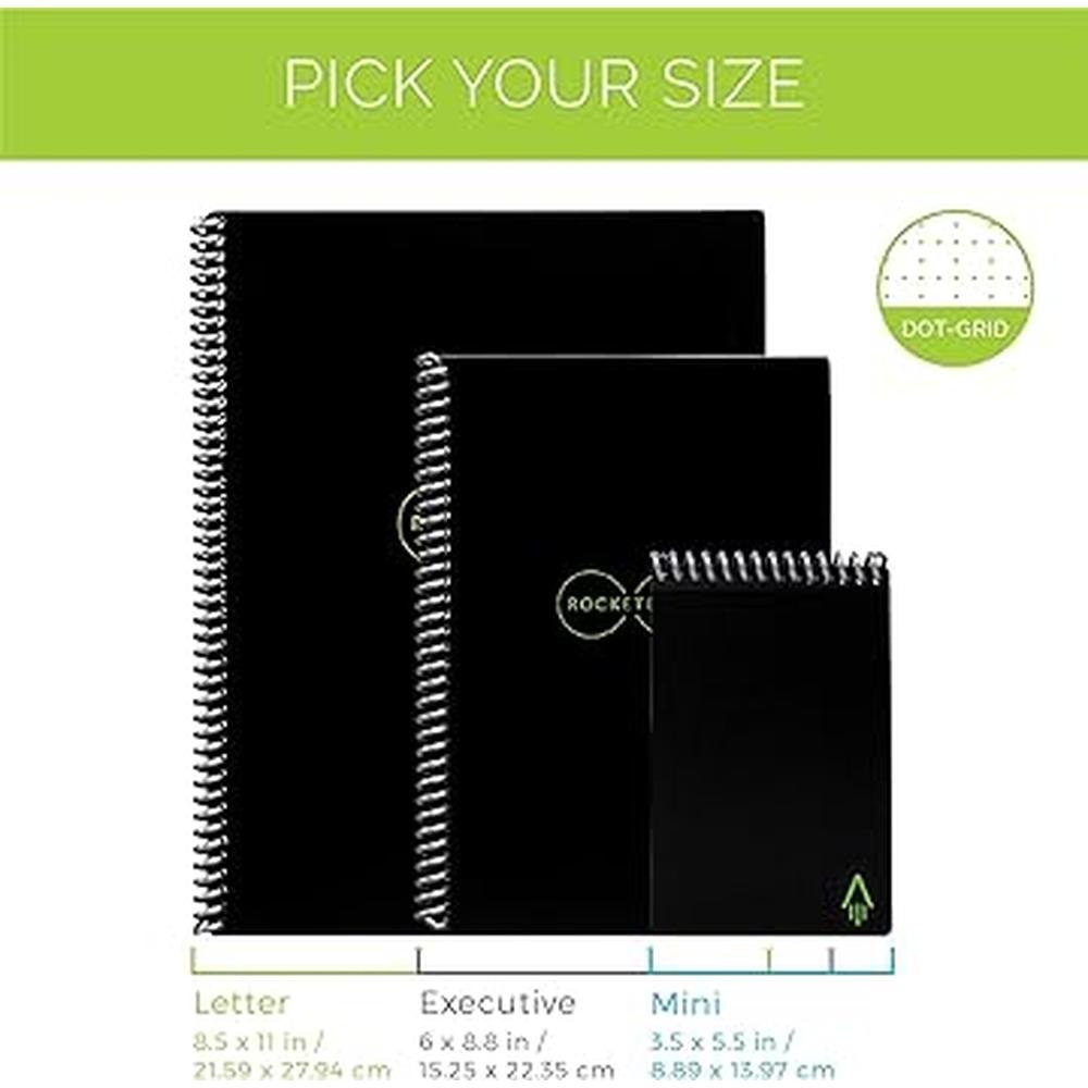Pen Rocketbook: Pilot Frixion Pen Smart Reusable Notebook – Close-up Detail