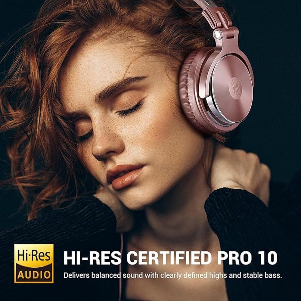 OneOdio Wired Over Ear Headphones Studio Monitor & Mixing – Close-up Detail