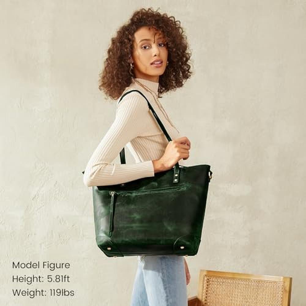 Zone Vintage: S-ZONE Genuine Leather Shoulder Bag – Side View