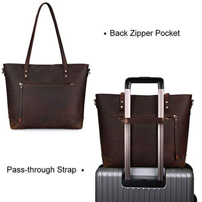 Zone Vintage: S-ZONE Genuine Leather Shoulder Bag – Close-up Detail