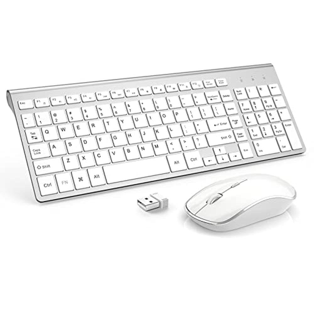 Wireless Keyboard Mouse: JOYACCES 2.4G Compact Ultra-Slim – Front View