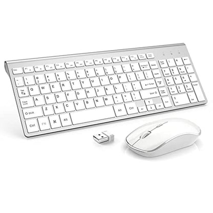 Wireless Keyboard Mouse: JOYACCES 2.4G Compact Ultra-Slim – Front View