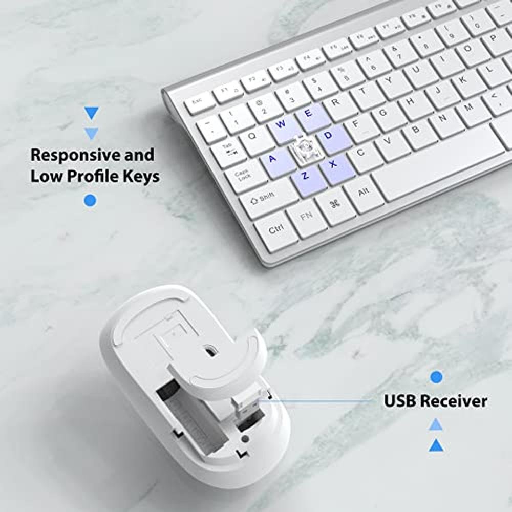 Wireless Keyboard Mouse: JOYACCES 2.4G Compact Ultra-Slim – In Use