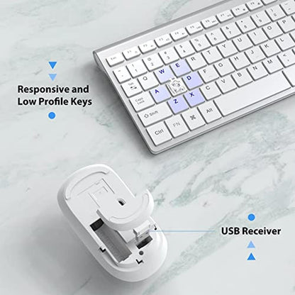 Wireless Keyboard Mouse: JOYACCES 2.4G Compact Ultra-Slim – In Use