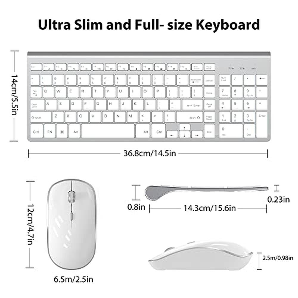Wireless Keyboard Mouse: JOYACCES 2.4G Compact Ultra-Slim – Packaging