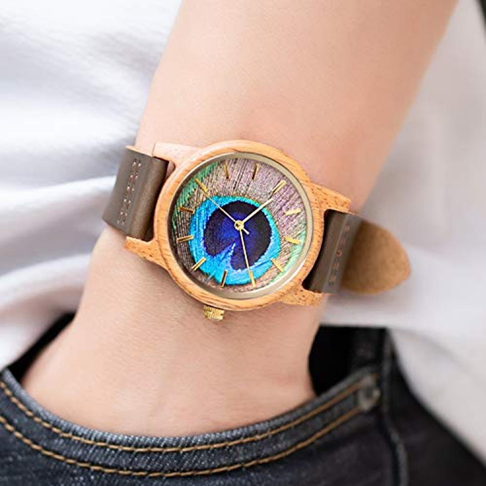 Wooden Watch: MUJUZE UW1008Mango 40mm Unisex Natural – Packaging