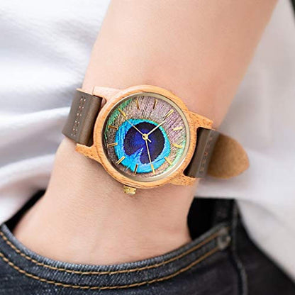 Wooden Watch: MUJUZE UW1008Mango 40mm Unisex Natural – Packaging