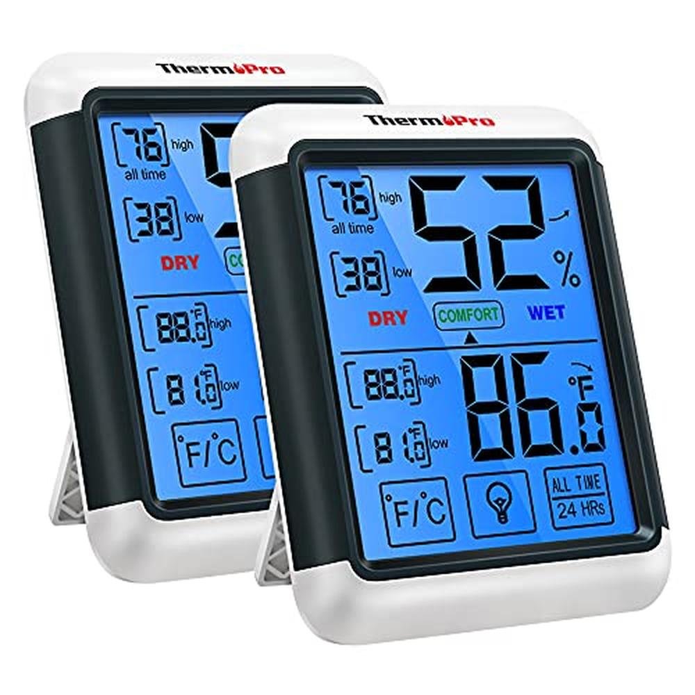 Indoor Thermometer: Thermopro TP55 Digital Hygrometer – Front View
