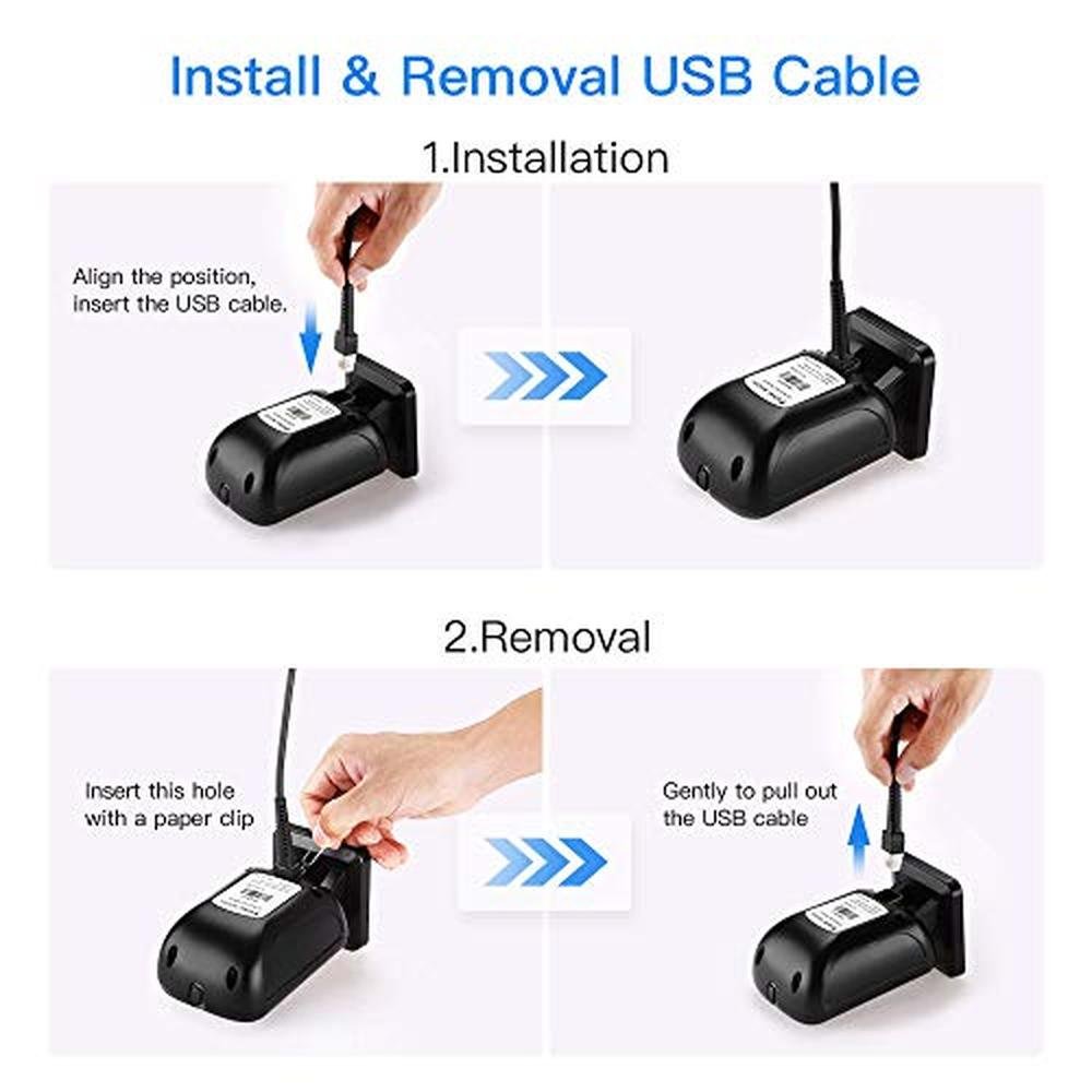 Barcode Eyoyo: Eyoyo 1D 2D Desktop Barcode Scanner – In Use