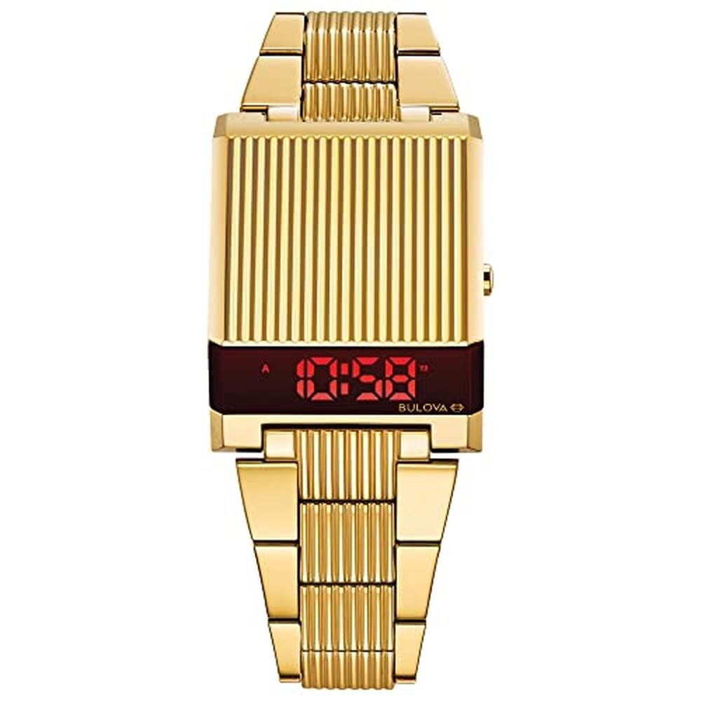 Luxury LED Watches: Bulova Mens Archive Series LED – Front View