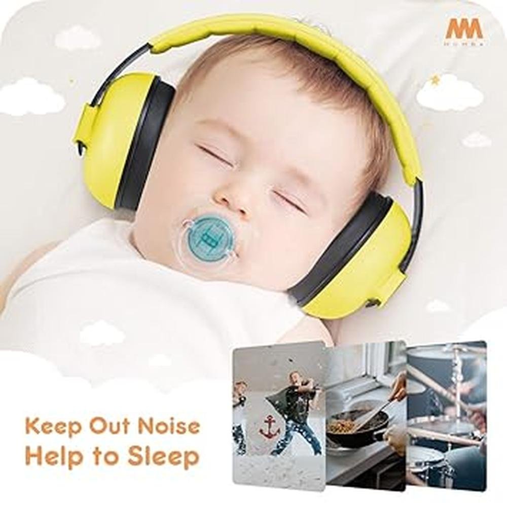 Baby Mumba: Premium Noise Cancelling Headphones for Babies – In Use