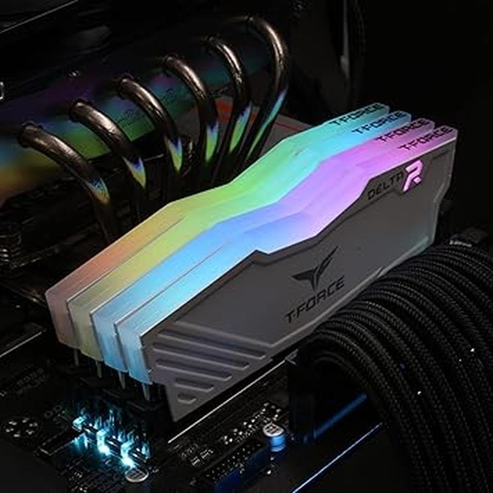 TeamGroup Force T-Force Delta RGB DDR4 16GB 2x8GB 3200MHz – Close-up Detail
