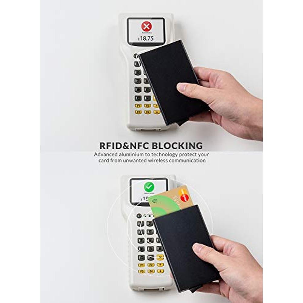 Vulkit Pop Up Wallet: Slim Minimalist Credit Card Holder – Close-up Detail