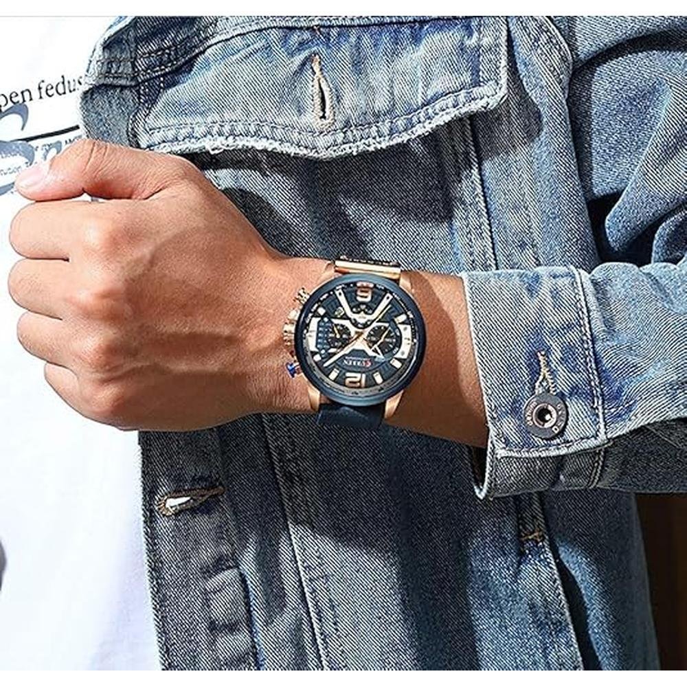 Watch Gosasa: Gosasa Men Sport Chronograph Quartz Watch – Side View