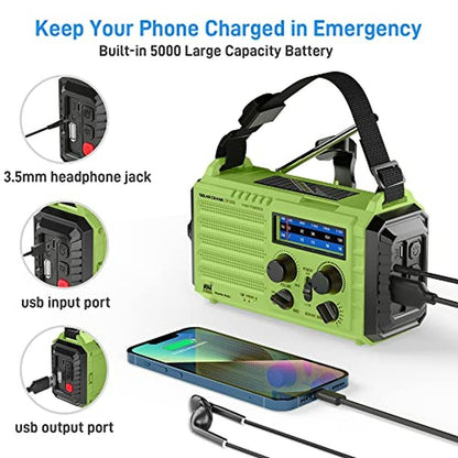 Radio Charger: Eoxsmile Emergency Weather Radio with Solar – Packaging