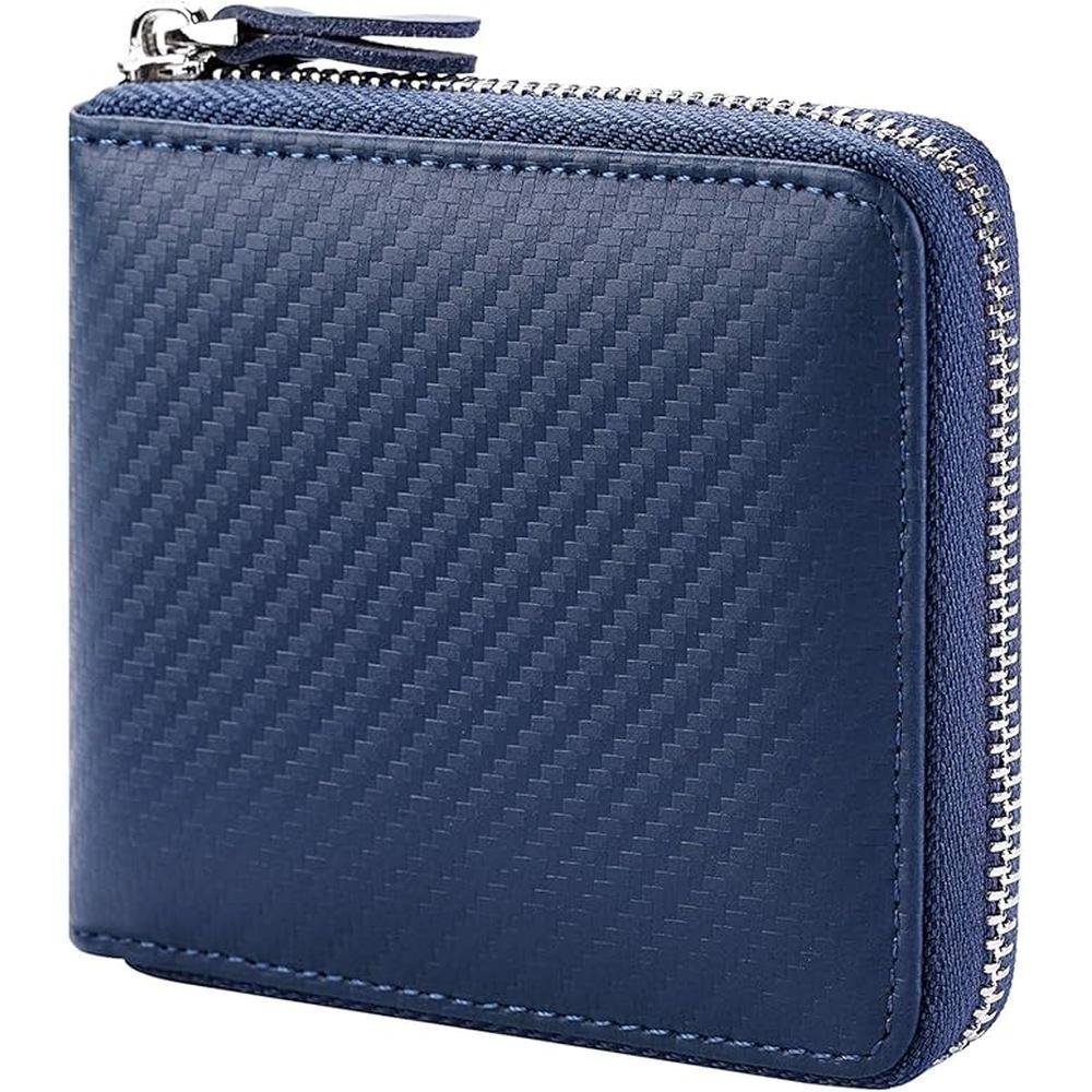 Huztencor Zipper Wallet: Huztencor Men's RFID Blocking – Front View