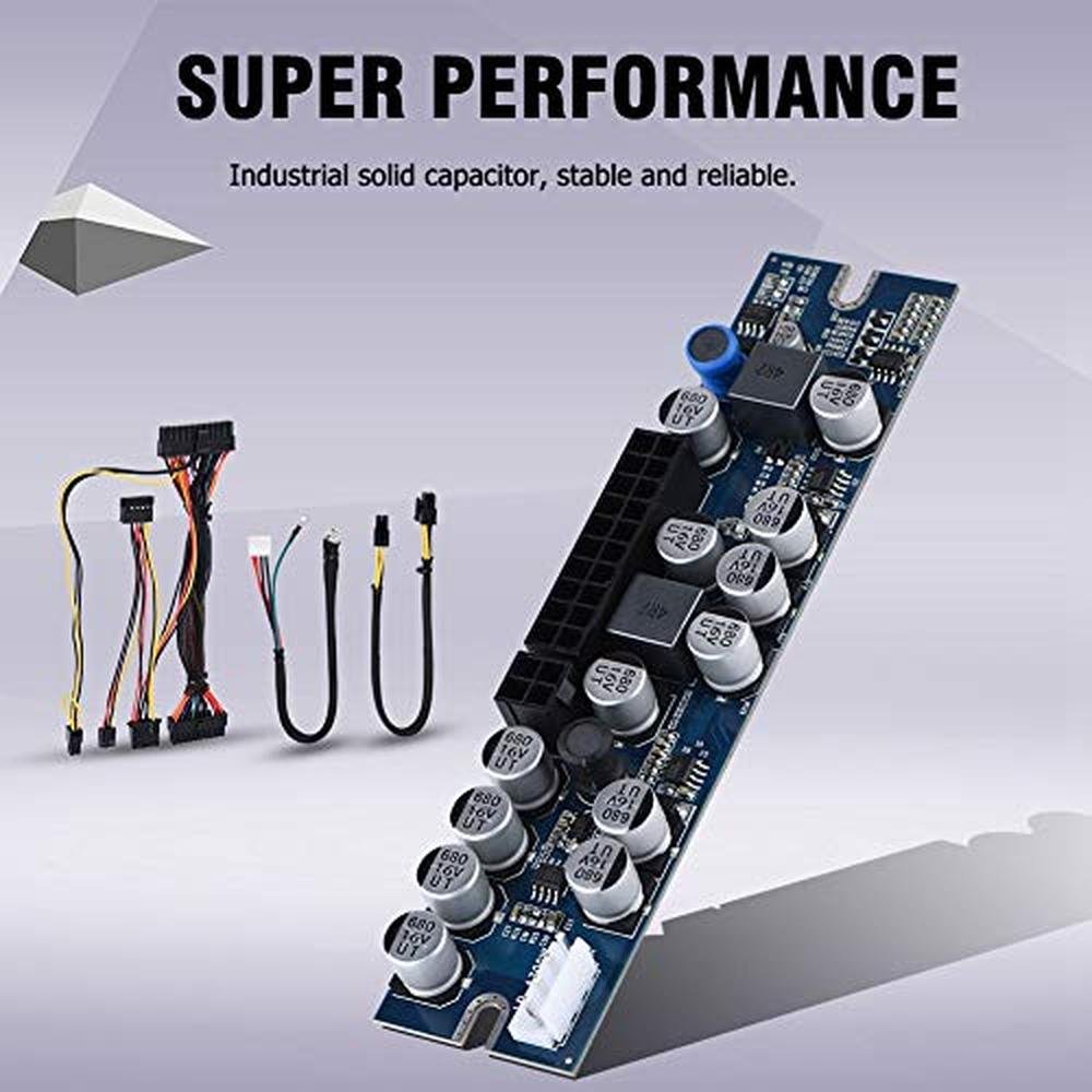 PSU 12V: High-Performance Power Supply Module Board 300W – Side View