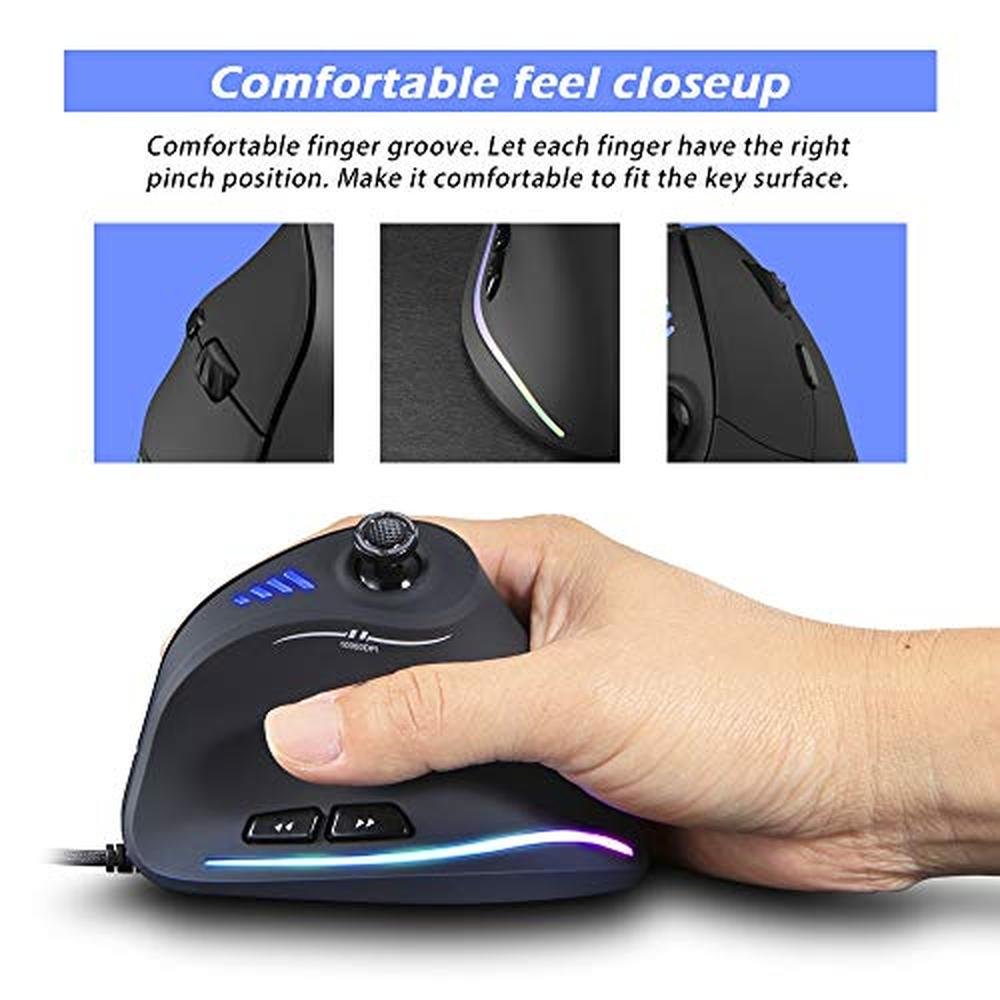 Zeerkeer Ergonomic Vertical Mouse – Close-up Detail