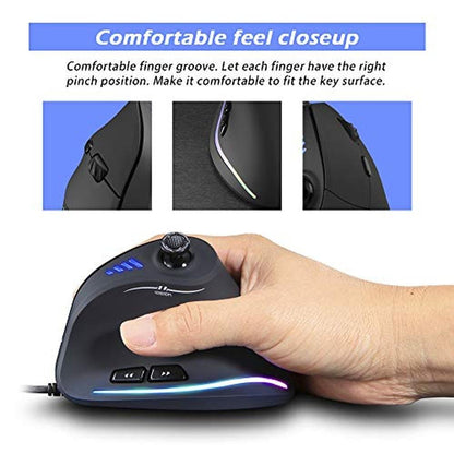 Zeerkeer Ergonomic Vertical Mouse – Close-up Detail
