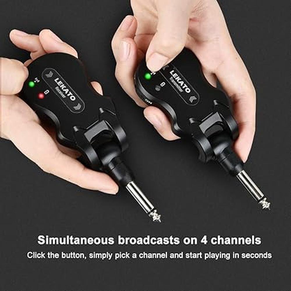 Wireless Guitar Transmitter: LEKATO 5.8GHz Rechargeable – Packaging
