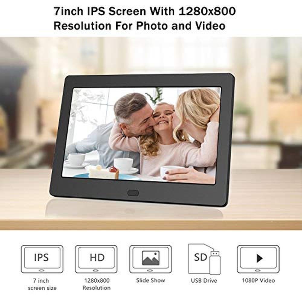 Digital Photo Frame: Premium 1280x800 IPS Screen – Side View