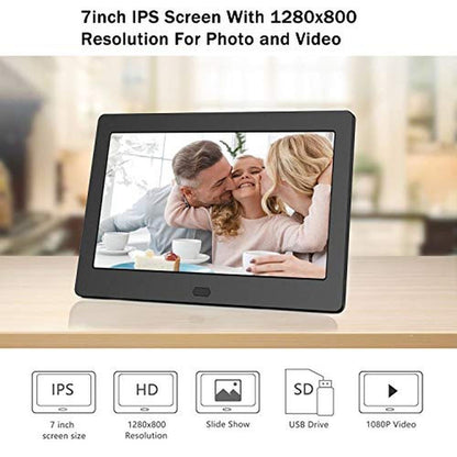 Digital Photo Frame: Premium 1280x800 IPS Screen – Side View