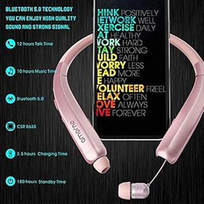 AMORNO Foldable Bluetooth Headphones – Close-up Detail