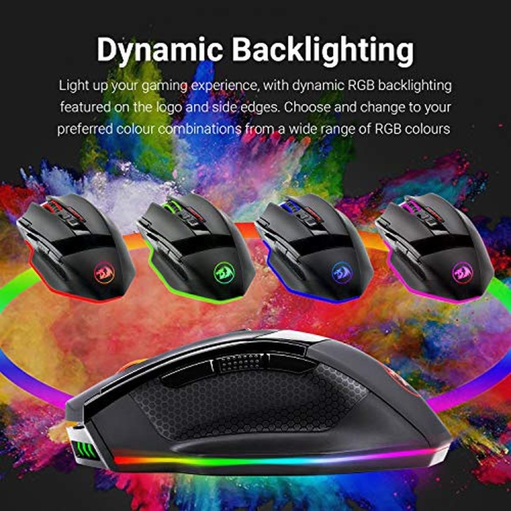 Redragon M801 Wireless Gaming Mouse – Side View