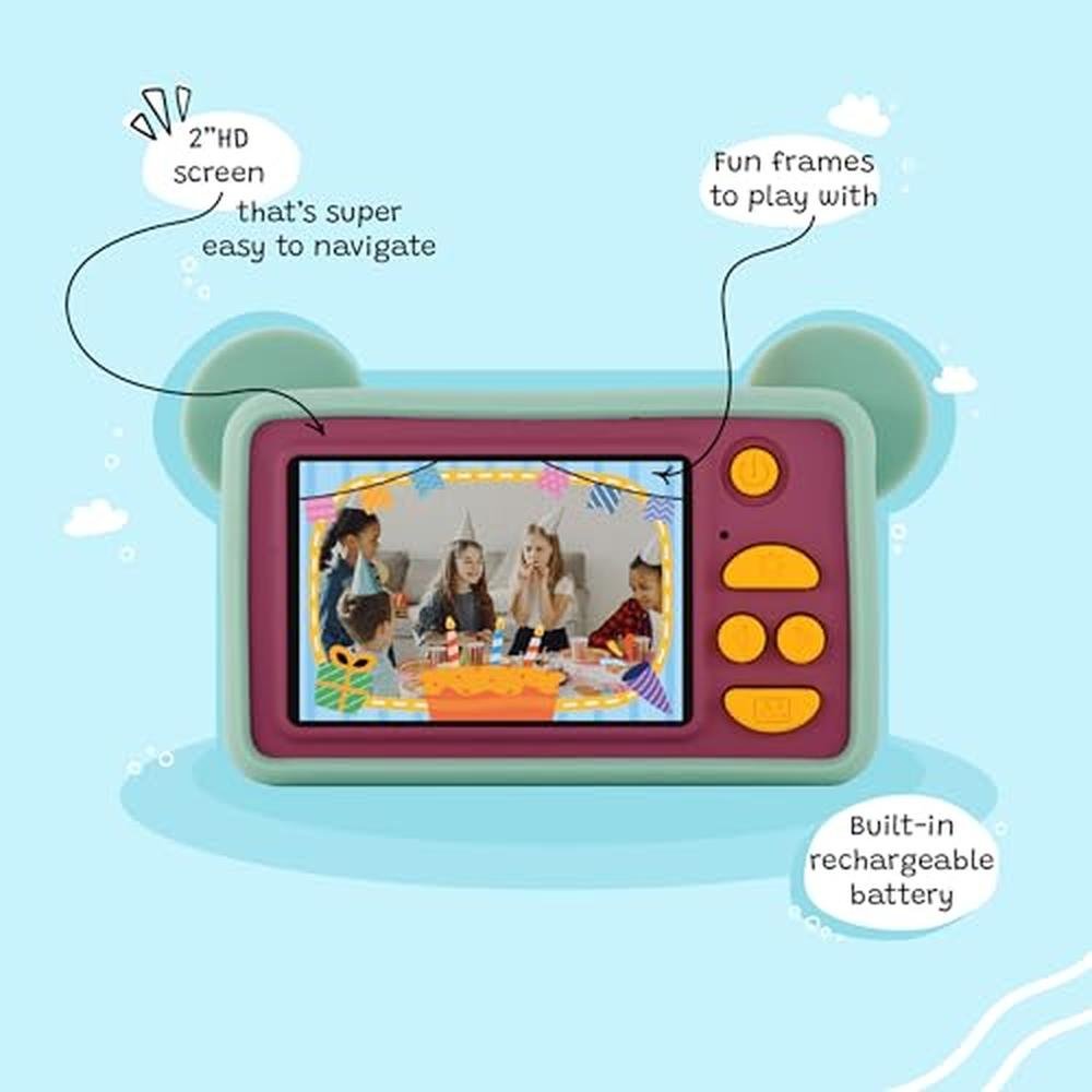 Kidamento Kids Digital Camera & Video Camcorder with 32GB – Side View