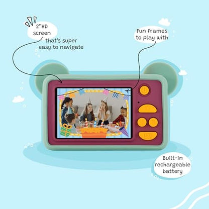 Kidamento Kids Digital Camera & Video Camcorder with 32GB – Side View