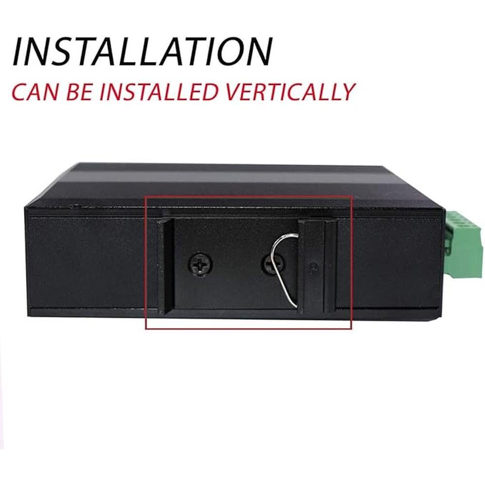 Harsh Outdoor 5-Port Gigabit Ethernet Fiber Converter – In Use
