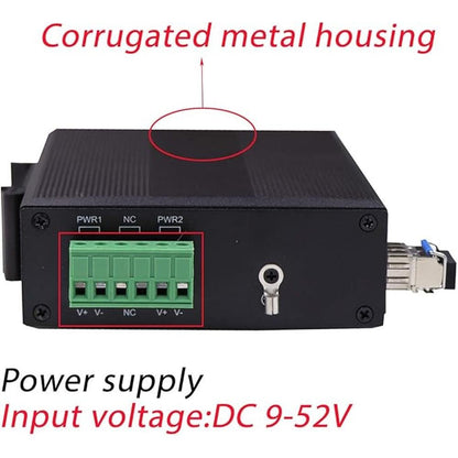 Harsh Outdoor 5-Port Gigabit Ethernet Fiber Converter – Packaging